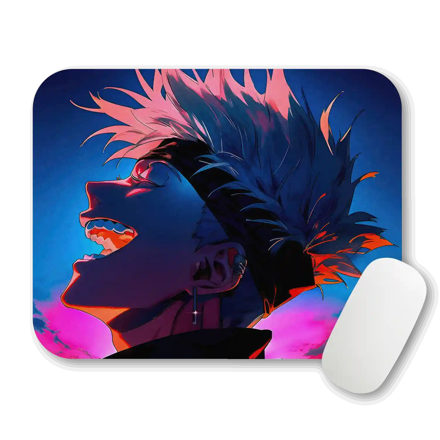 Dynamic Gojo Jujutsu Kaisen Portrait Art Mouse Pad Mouse Pad