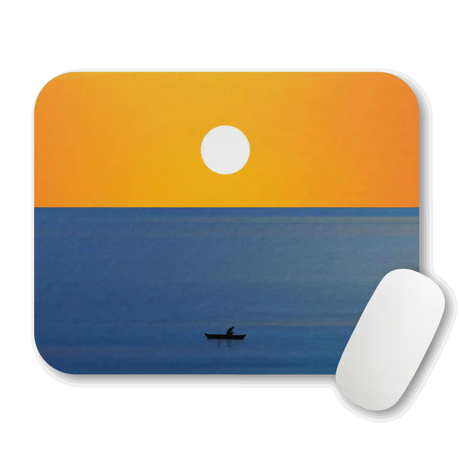 Minimalist Seascape Of Ocean Sunset Mouse Pad Mouse Pad